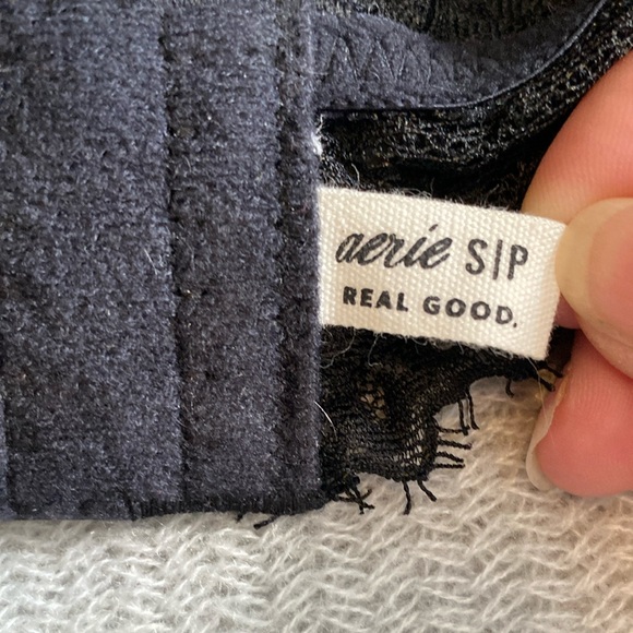 Aerie Real Good Black Lace Bra Size Small - Picture 2 of 8